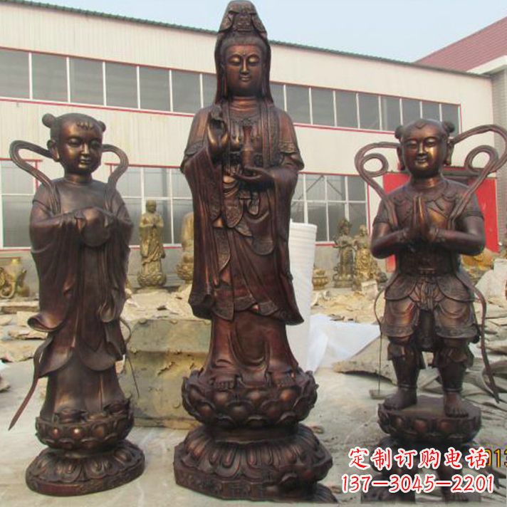 合肥纯铜观音菩萨雕塑