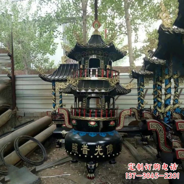 合肥纯铜香炉雕塑