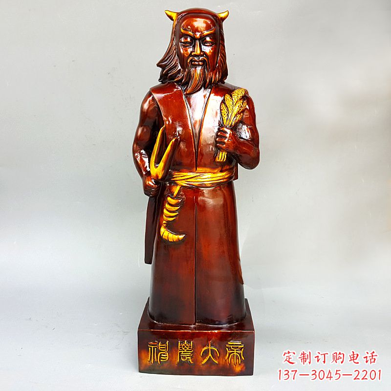 合肥神农氏铜像传承炎帝文化的艺术之作