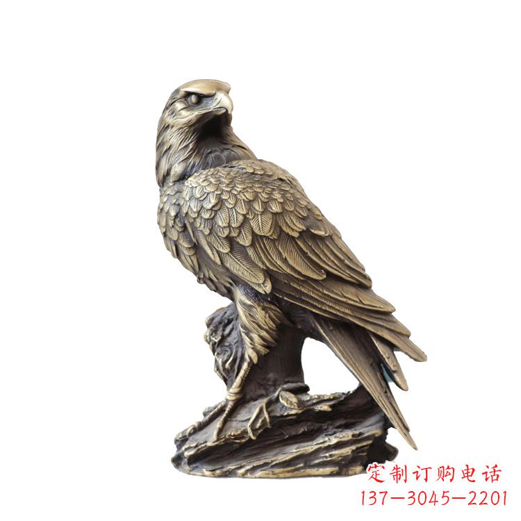 合肥纯铜招财老鹰雕塑