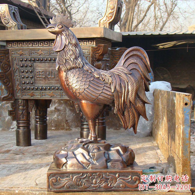 合肥精美纯铜生肖鸡雕塑