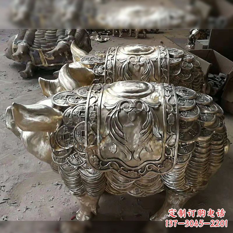 合肥纯铜铸造的招财生肖动物风水雕塑