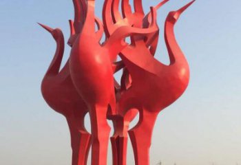合肥仙鹤雕塑一座城市的标志