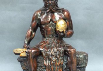 合肥神农大帝坐姿雕塑像