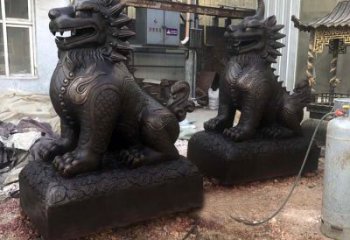 合肥精美纯铜獬豸雕塑中国古代神兽雕刻之美