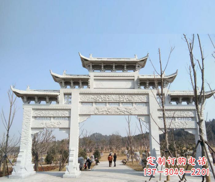 合肥“村口三门石雕牌楼”——悠久历史的见证