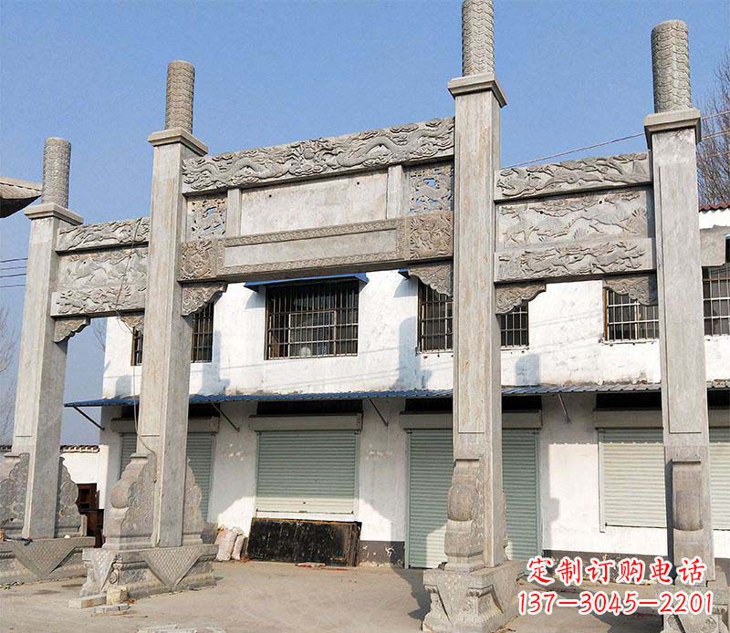 合肥石牌坊雕塑——传承中国传统文化