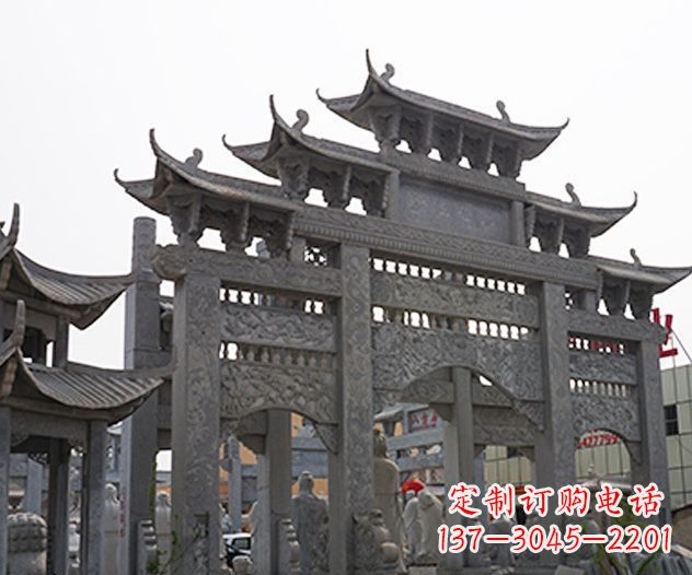 合肥牌坊石雕传承传统文化的艺术精品