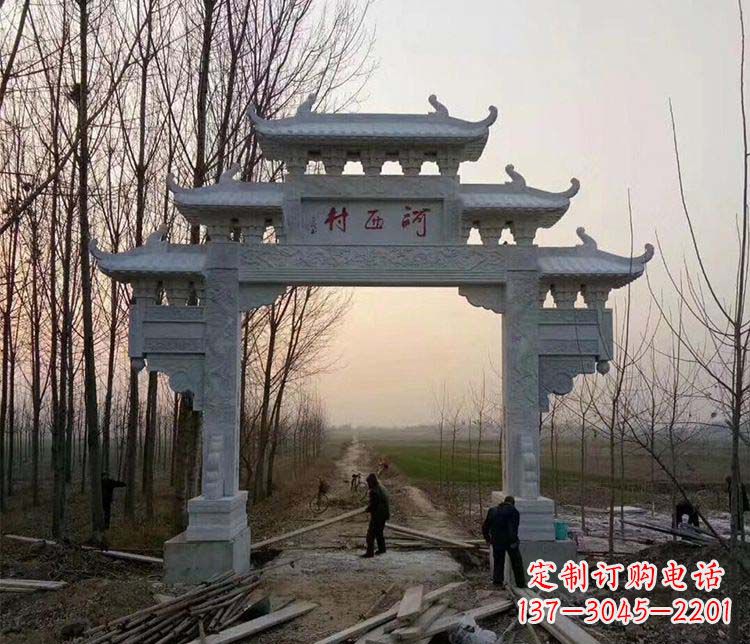 合肥牌坊雕塑——记忆中的美丽家乡