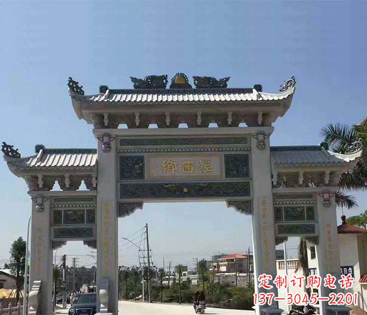 合肥石牌坊雕塑——缅怀深厚的历史情谊