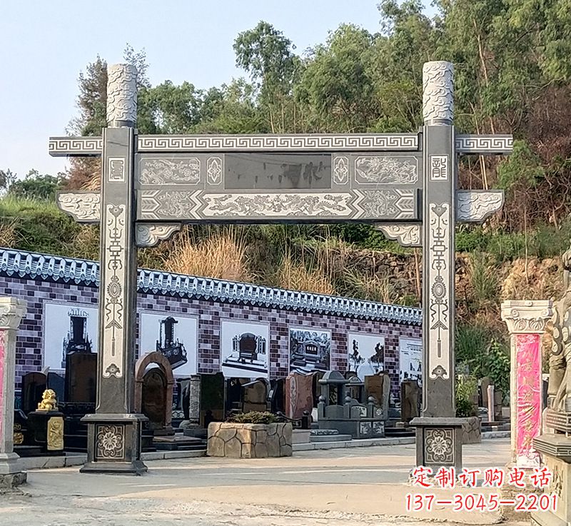 合肥古村牌坊雕塑精湛技艺的经典之作
