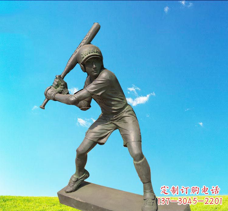 合肥棒球雕塑传承美国传统文化