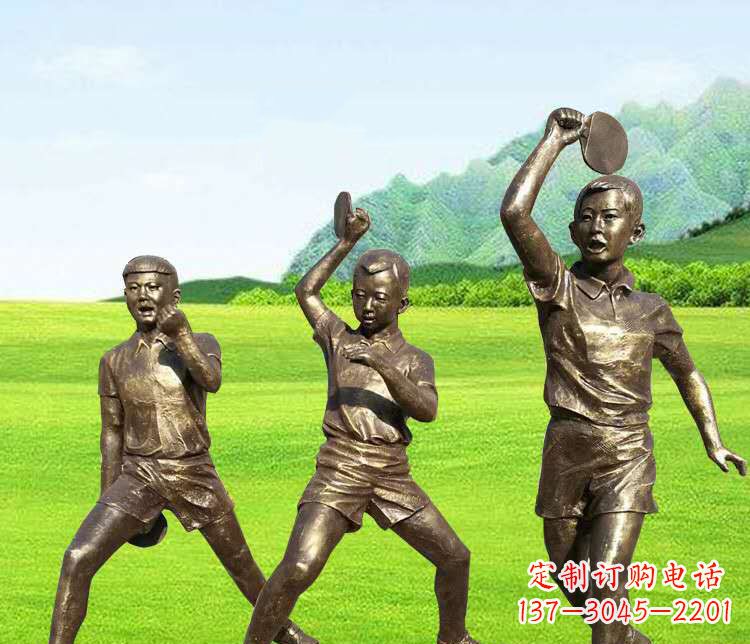 合肥乒乓球雕塑激发运动热情