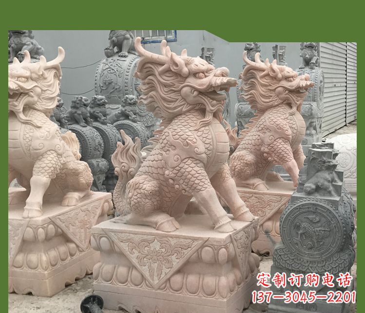 合肥大理石踩球麒麟——传承古代神话的雕塑