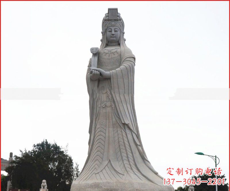 合肥大理石大型妈祖神像雕塑