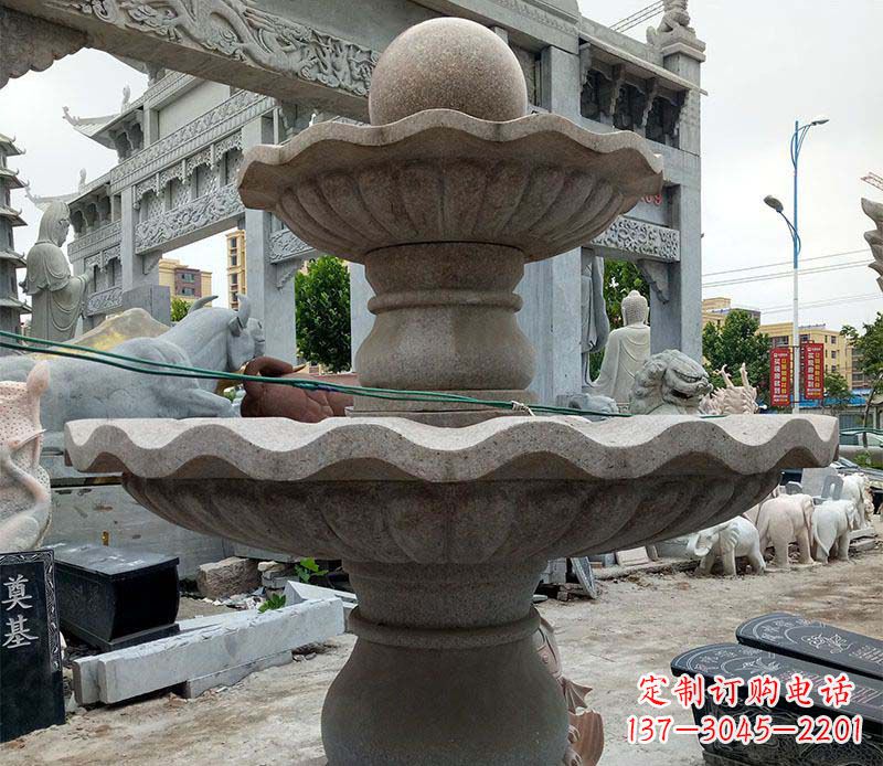 合肥大理石多层喷泉石雕