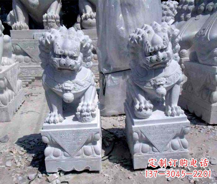 合肥大理石仿古石狮子