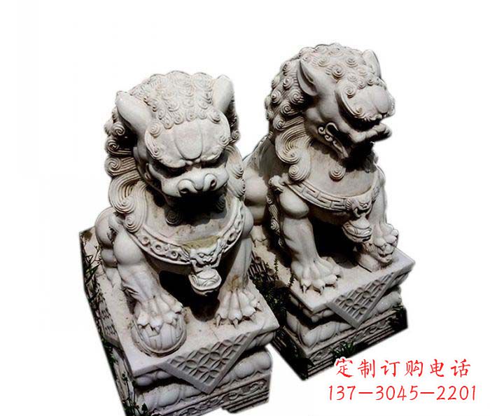合肥大理石仿古石狮子雕塑
