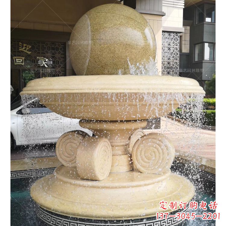 合肥大理石风水球雕塑传承古老文化的象征