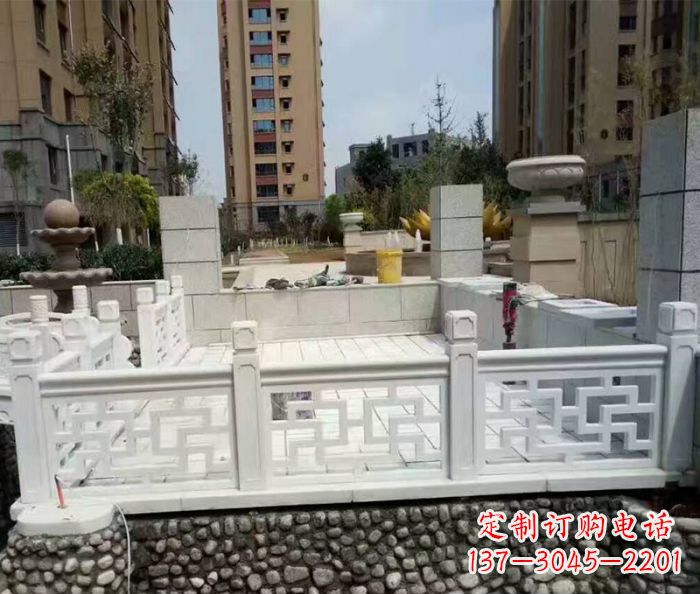 合肥大理石国旗台石雕栏板 (5)