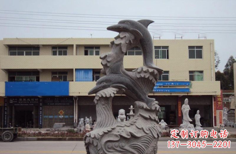 合肥大理石海豚雕塑