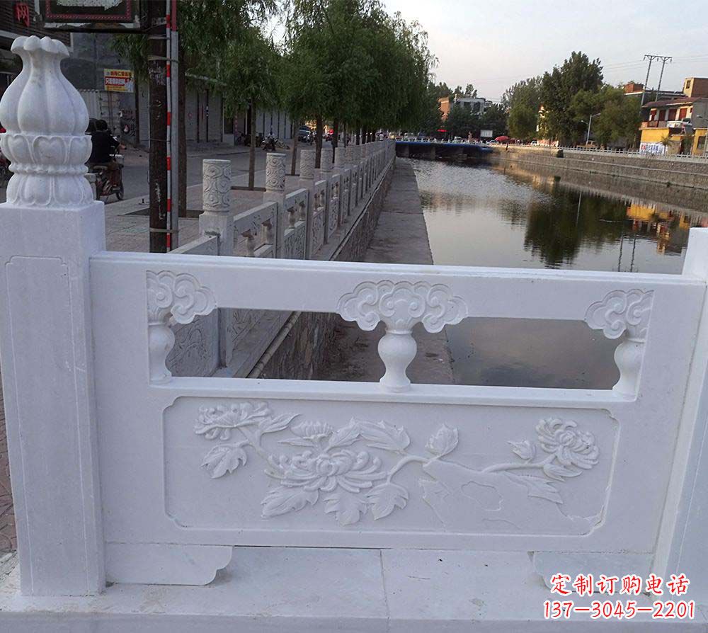 合肥大理石荷花栏板雕塑