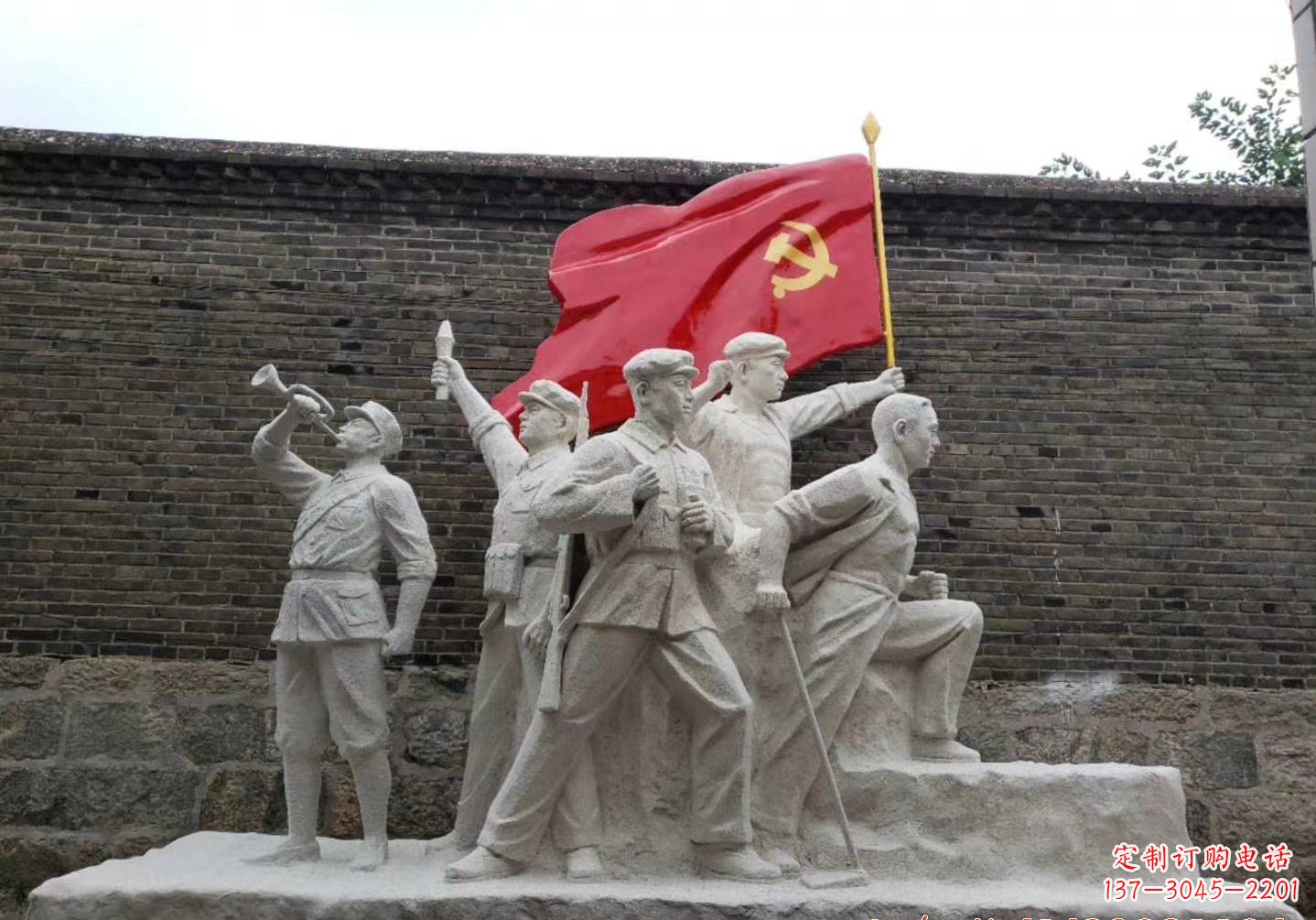 合肥红军雕塑把热血革命历史永久留存