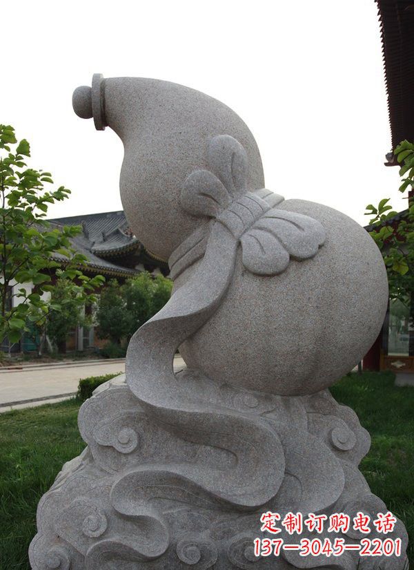 合肥中领雕塑大理石葫芦雕塑构筑完美建筑