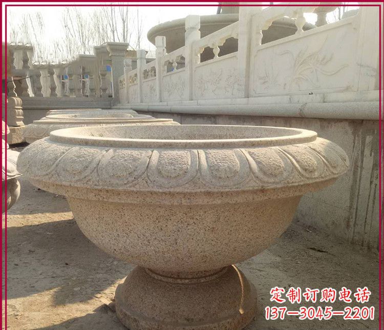 合肥大理石花盆雕塑