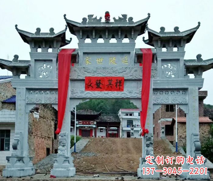 合肥精美大理石牌坊雕塑