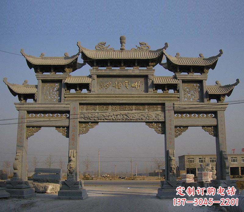 合肥大理石牌楼雕塑定制