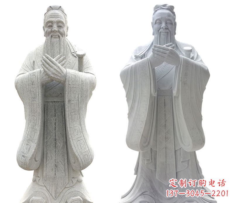 合肥大理石孔子行教像古代名人石雕