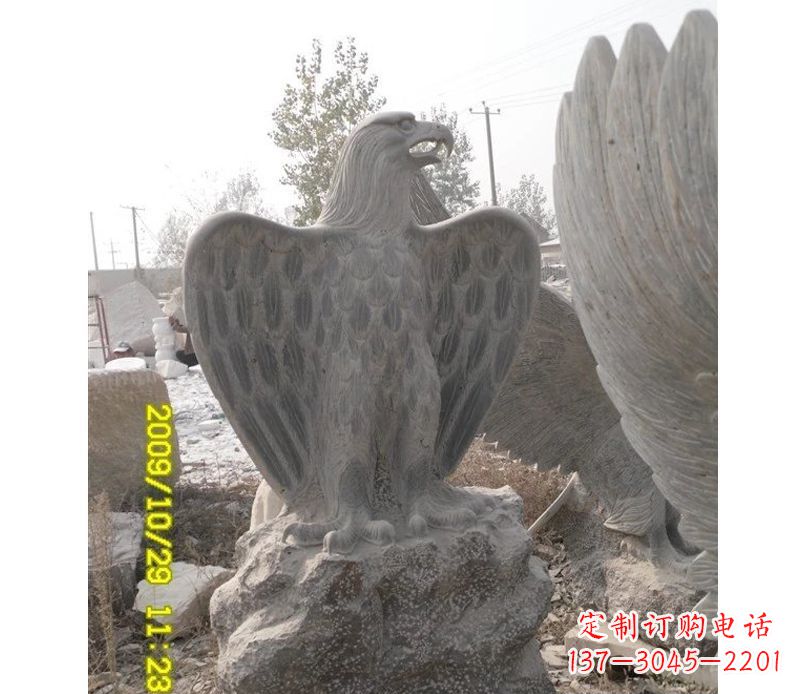 合肥大理石老鹰雕塑,高贵雄威气势