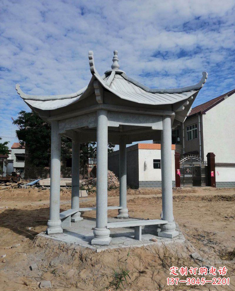 合肥典雅大理石凉亭雕塑