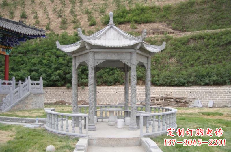 合肥精美大理石凉亭雕塑