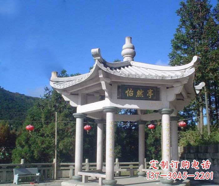合肥精美大理石凉亭雕塑