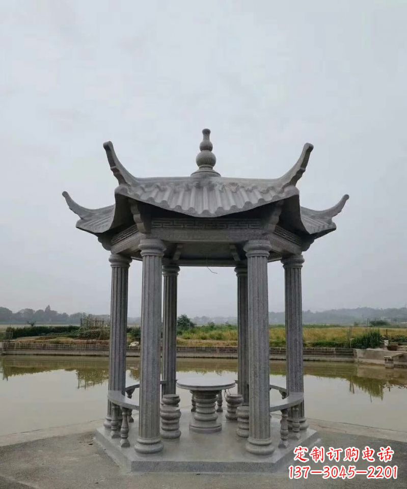 合肥大理石凉亭石雕塑,优雅经典无双