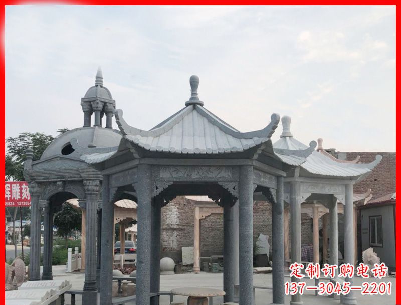 合肥六角凉亭石雕