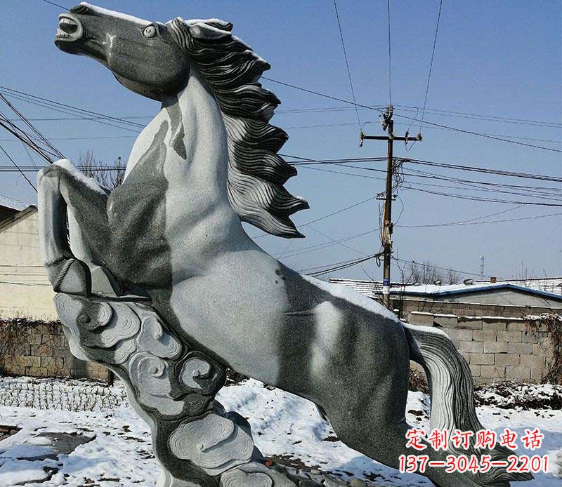 合肥传统工艺马踏祥云石雕