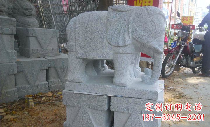 合肥中领雕塑大象招财镇宅石雕