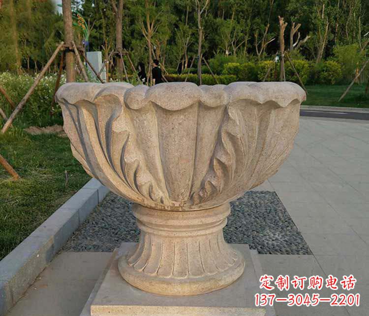 合肥大理石欧式花钵雕塑