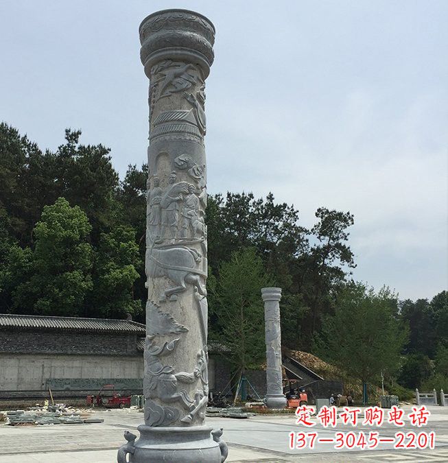 合肥大理石龙柱雕塑