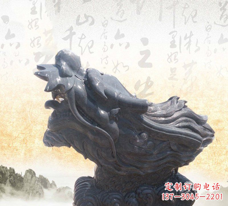 合肥新潮大理石龙头雕塑