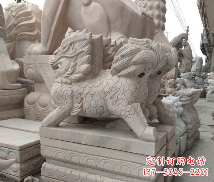 合肥大理石麒麟古代神兽石雕