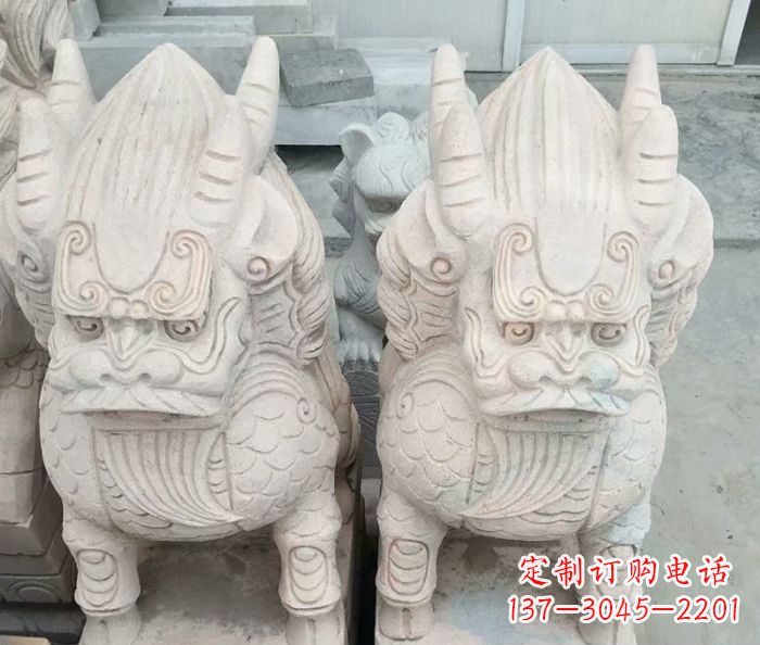 合肥品质卓越的大理石麒麟古兽雕塑