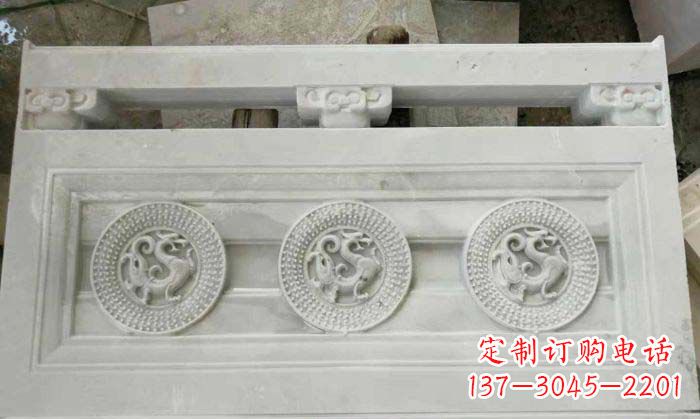 合肥精美青龙石浮雕栏板雕塑