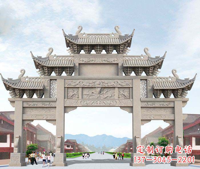 合肥大理石牌坊石雕艺术品