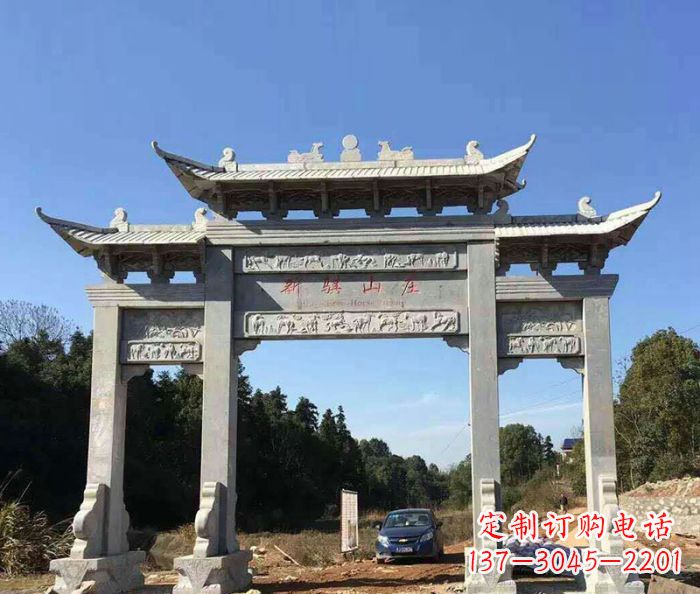 合肥精美石雕牌坊雕塑