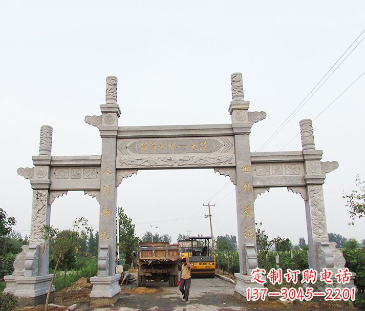 合肥大理石牌坊石雕,艺术精髓永不凋零