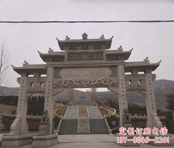 合肥大理石牌坊石雕,精美别致,艺术魅力无限